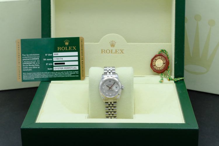 Montre Rolex Lady-Datejust - Montre femme réf. 179174G 26 mm, boîte et papiers (2010) 58 Facettes ROL/LDJ/592