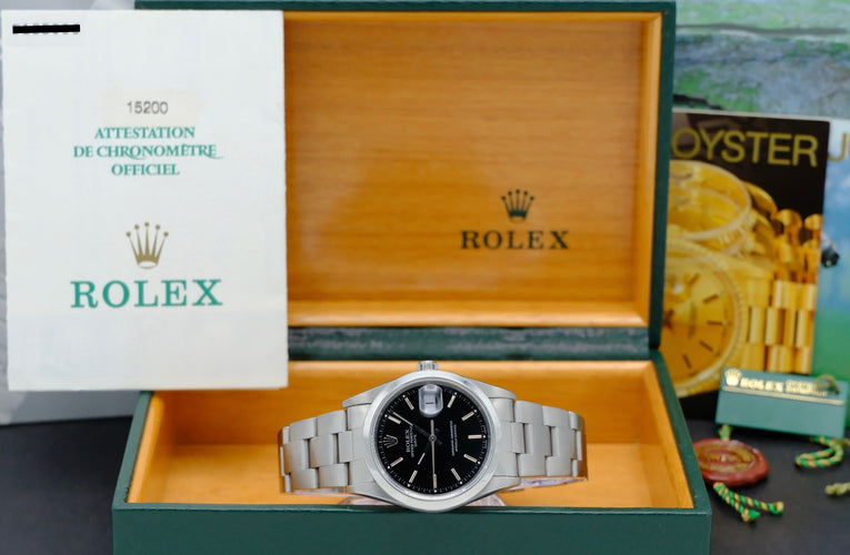Montre Rolex Oyster Perpetual Date 15200 - Montre automatique acier 34 mm (2000) 58 Facettes ROL/OPD/282