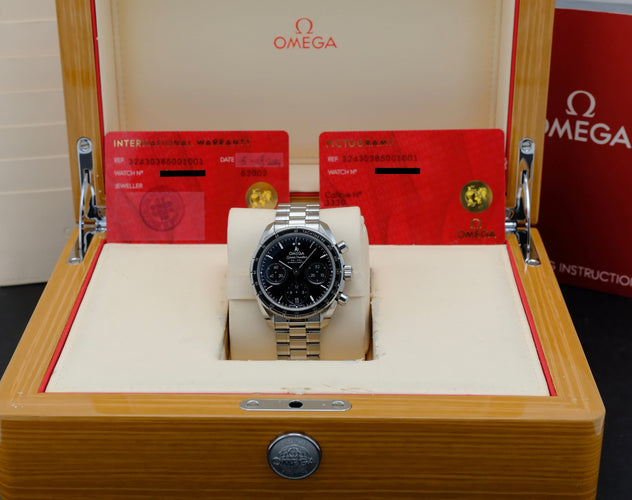 Montre Omega Speedmaster - Montre 324.30.38.50.01.001 38 mm acier, boîte et papiers (2021) 58 Facettes