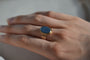 Bague 62 Bague plaque d’agate en or jaune 58 Facettes Ref2204