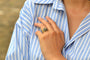 Bague 54 Bague ancienne en or 18k et argent sertie de diamants 58 Facettes 27061