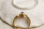 Bague 58 Bague ajourée entourage en or jaune et rubis, diamants 58 Facettes 3747