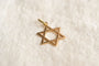 Pendentif Pendentif Étoile de David en or jaune 18k 58 Facettes Ref2059