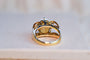 Bague 51.5 Bague opale cabochon en or jaune 14 carats 58 Facettes 3763