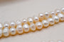 Collier Collier de perles de culture oblongues en or jaune 18 carats 58 Facettes 3791