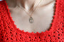 Pendentif Médaille miraculeuse ovale Vierge Marie en or rose 58 Facettes Ref295