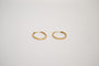Boucles d'oreilles Boucles d’oreilles créoles gravées en or jaune 18 carats 58 Facettes 3651