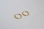 Boucles d'oreilles Boucles d’oreilles créoles lisses en or jaune 18 carats 58 Facettes 3652