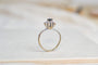 Bague 55 Bague Marguerite en or blanc et saphir, diamants 58 Facettes 3789
