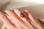 Bague 56 Bague Marquise en or jaune 18 carats et grenats 58 Facettes 3795