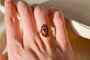 Bague 56 Bague Marquise en or jaune 18 carats et grenats 58 Facettes 3795