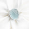 Bague Bague en or blanc 18 ct avec aigue-marine 18,5 ct et diamants 0,40 ct 58 Facettes 17675