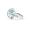 Bague Bague en or blanc 18 ct avec aigue-marine 18,5 ct et diamants 0,40 ct 58 Facettes 17675