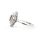 Bague Bague en or blanc 18 ct avec rubis du Cambodge 1,0 ct et diamants 58 Facettes 8404