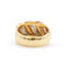 Bague Bague jonc en or blanc et jaune 18 kt avec diamants 0,42 ct 58 Facettes 13238