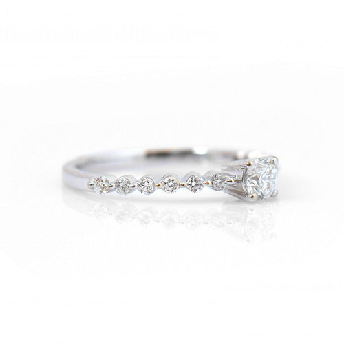 Bague 53 Pléiade - Bague en or blanc 750‰ et diamants 58 Facettes
