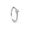 Bague 53 Pléiade - Bague en or blanc 750‰ et diamants 58 Facettes