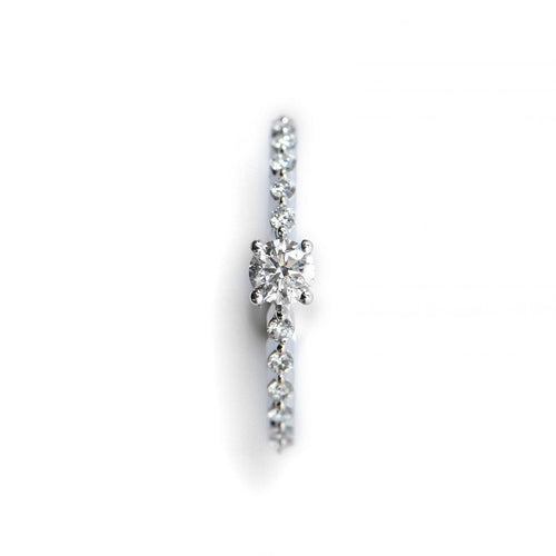 Bague 53 Pléiade - Bague en or blanc 750‰ et diamants 58 Facettes