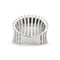 Bague Bague jonc en or blanc 18 kt 58 Facettes 7806
