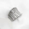 Bague Bague jonc en or blanc 18 kt 58 Facettes 7806