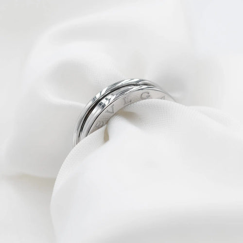 Bague 49 Bulgari B.zero1 - Bague 1 bande en or blanc 18 ct, taille 49 58 Facettes 14786