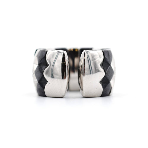 Bague Bague Enigma en or et acier 58 Facettes 8611