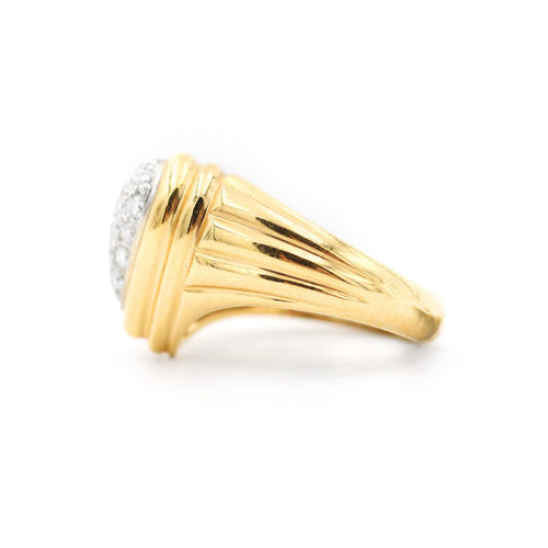 Bague Repossi - Bague cœur en or jaune 18 ct et diamants 0,64 ct 58 Facettes 22038
