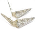 Boucles d'oreilles Boucles d'oreilles à transformation triangulaires en platine et diamants 58 Facettes 1