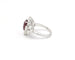 Bague Bague en or blanc 18 kt avec rubis de Madagascar 4,03 ct et diamants 58 Facettes 14339