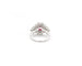 Bague Bague en or blanc 18 kt avec rubis de Madagascar 4,03 ct et diamants 58 Facettes 14339
