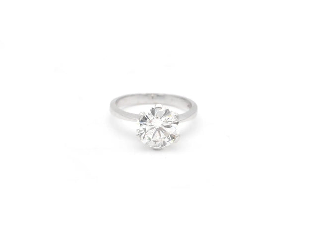 Bague 54 Bague solitaire - Diamant 1,53 ct en or blanc 18 ct 58 Facettes 14370