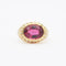 Bague Bague en or jaune 18 ct avec rubellite et diamants 58 Facettes 16915