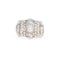 Bague Bague en or jaune 18 ct avec diamant 0,93 ct et pavé de diamants 58 Facettes 17309