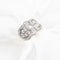 Bague Bague en or jaune 18 ct avec diamant 0,93 ct et pavé de diamants 58 Facettes 17309