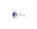 Bague 55 Crivelli - Bague en or blanc 18 carats avec saphir de Ceylan et diamants 58 Facettes 14298