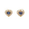 Boucles d'oreilles Boucles d’oreilles - Or blanc 18 carats, saphirs et diamants 58 Facettes 17397