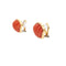 Boucles d'oreilles MOMO - Boucles d’oreilles coquillage en or jaune 18 carats et corail 58 Facettes 17808