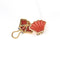 Boucles d'oreilles MOMO - Boucles d’oreilles coquillage en or jaune 18 carats et corail 58 Facettes 17808