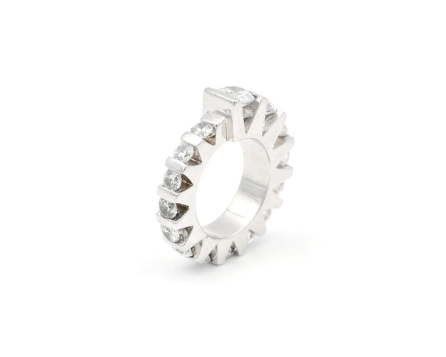 Bague Bague à engrenages en argent 925 Monica Coscioni 58 Facettes 14323