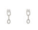 Boucles d'oreilles Boucles d’oreilles en or blanc 18 carats avec diamants 0,25 ct 58 Facettes 14258