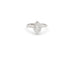 Bague Bague ovale en or blanc 18 ct avec diamants 0,39 ct 58 Facettes 14266
