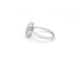Bague Bague ovale en or blanc 18 ct avec diamants 0,39 ct 58 Facettes 14266