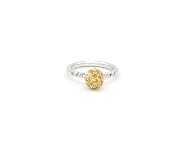 Bague Favero - Bague en or blanc 18 ct avec saphirs et diamants 58 Facettes 14437