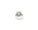 Bague Bague en or blanc 18 kt avec émeraude 1,50 ct et diamants 58 Facettes 14187