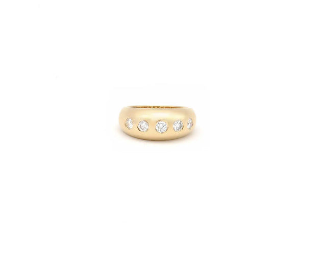 Bague Bulgari Bombolino - Bague en or jaune 18 ct et diamants 58 Facettes 14552