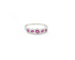 Bague Bague en or blanc 18 kt avec rubis et diamants 58 Facettes 14638