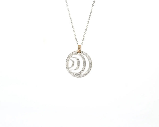 Collier Damiani Damianissima - Collier en or blanc et rose 18 carats et diamants 0,58 ct 58 Facettes 14725