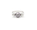 Bague Bague en or blanc 18 kt avec perle de Tahiti et diamants 58 Facettes 14607