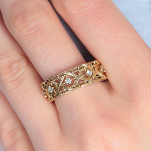 Bague DIOR - Bague Ruban Diamants 58 Facettes