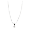 Collier Chaine à maille serpent or gris et diamant 58 Facettes GAW3